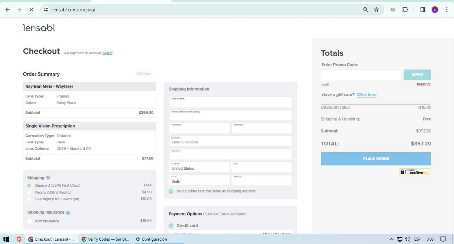 How to apply Lensabl coupon code