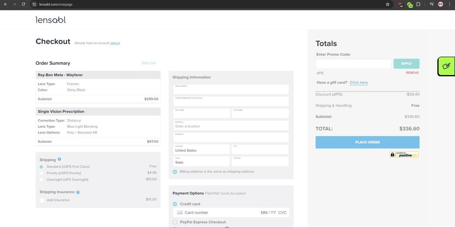 How to apply Lensabl coupon code